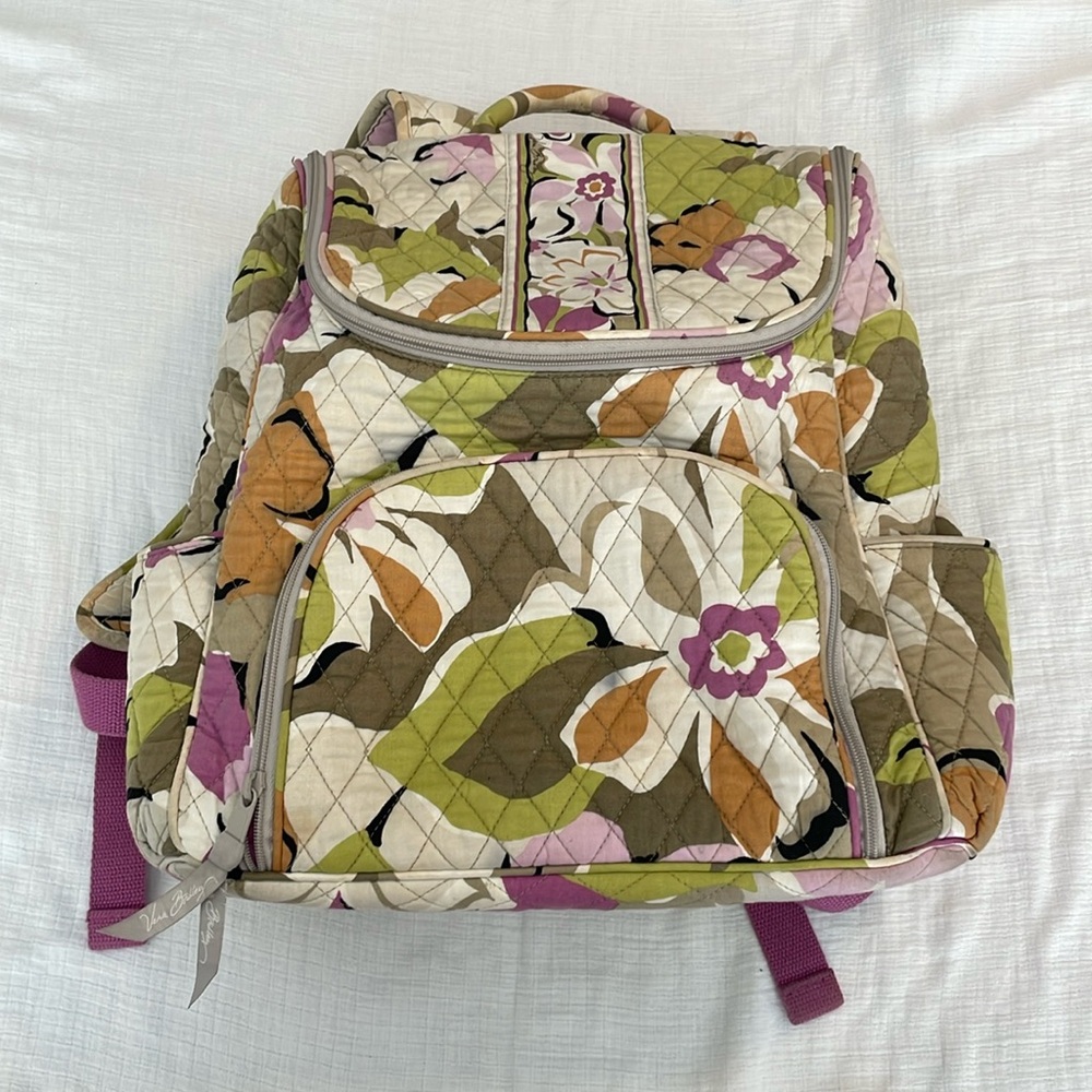 Vera Bradley | Large double zip backpack in Portobello Road pattern